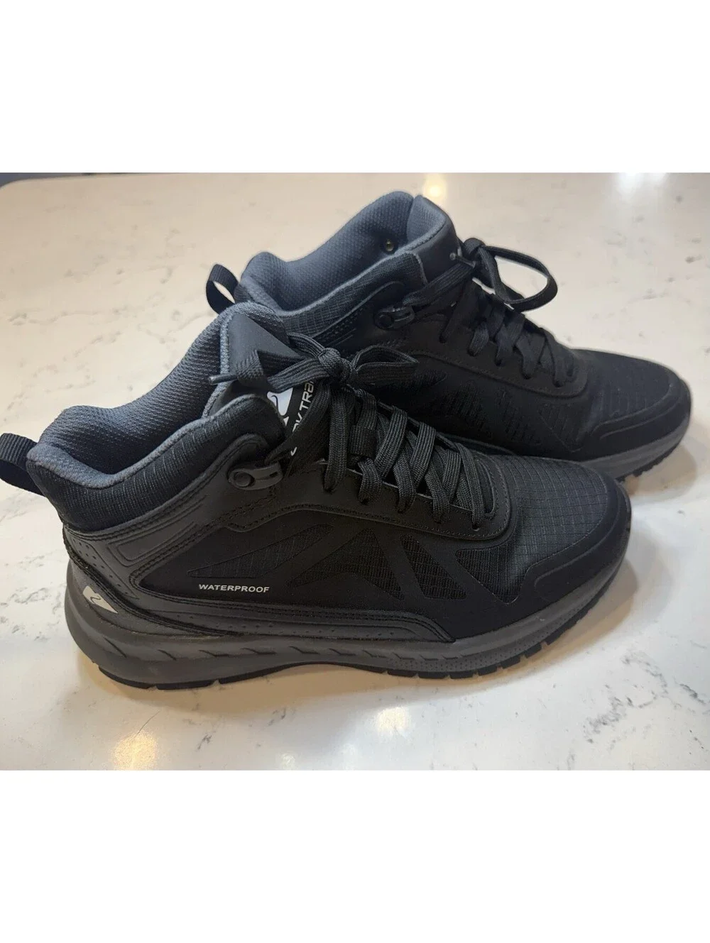 Ozark Trail Tech Hiker Waterproof Boots color Black Mens Sz 6